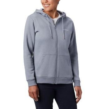 Columbia Hoodie Dames, Logo Full Zip Grijs, 26FZDGRWT